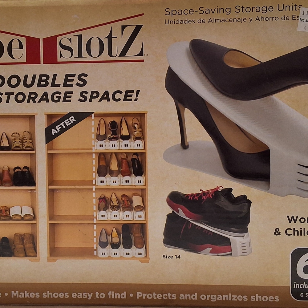 Space-Saving Shoe Organizer - White
